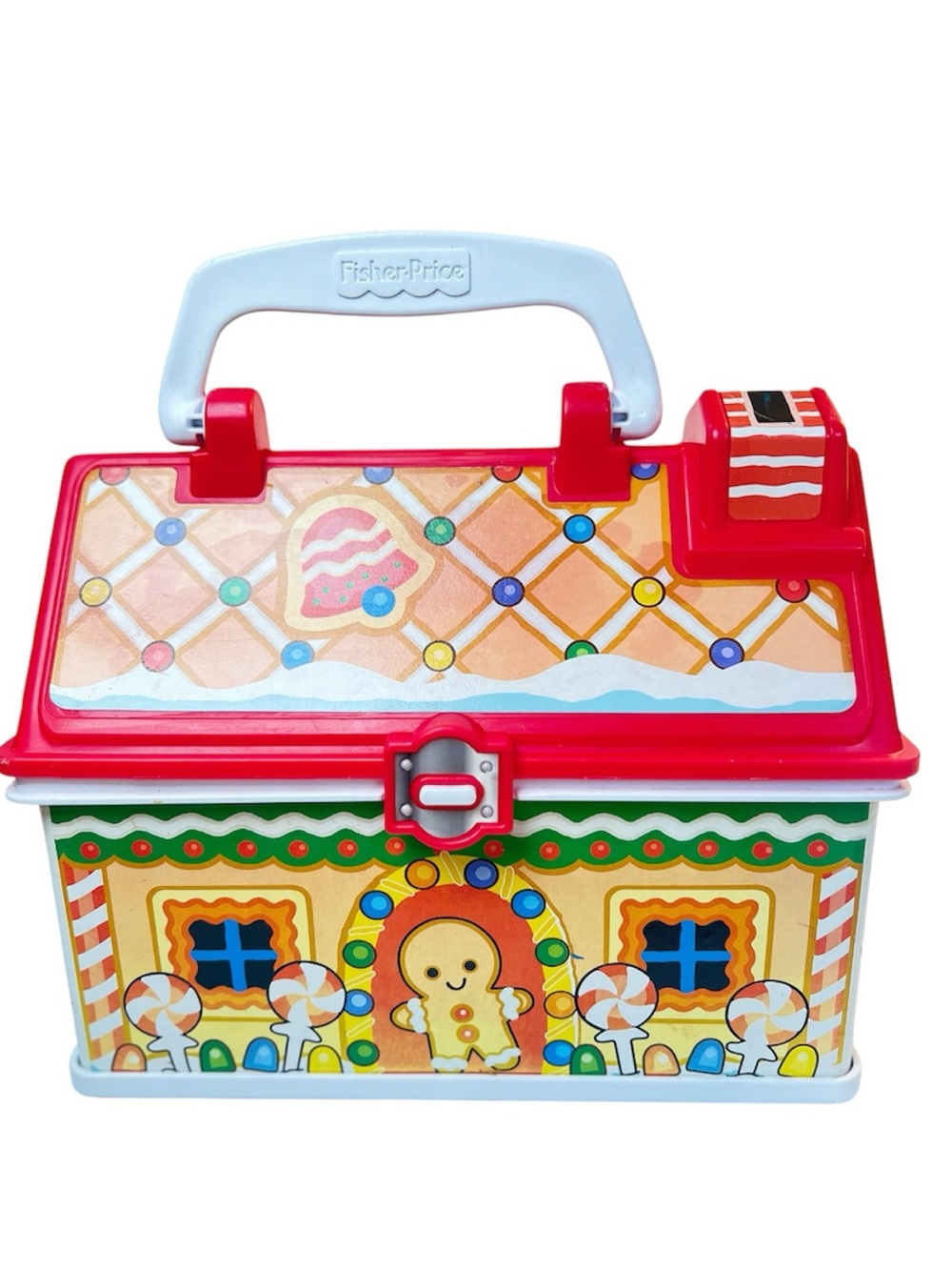 Vintage 2008 Fisher-Price Nostalgic Multicolored Gingerbread House Carry Case